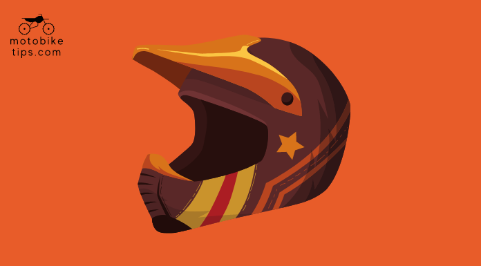 Youth birt bike helmet with a stripe and star