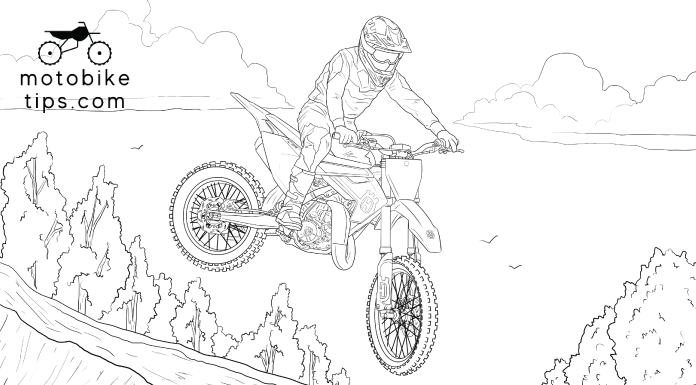 Dirt Bike Coloring Page - Husqvarna TC 85