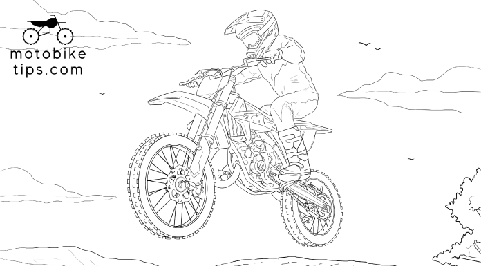 Dirt Bike Coloring Page 20 - KTM 85