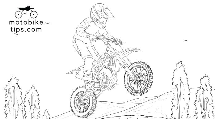 Illustration image of young rider on a motocross track jumping off his Gasgas 65 dirt bike

