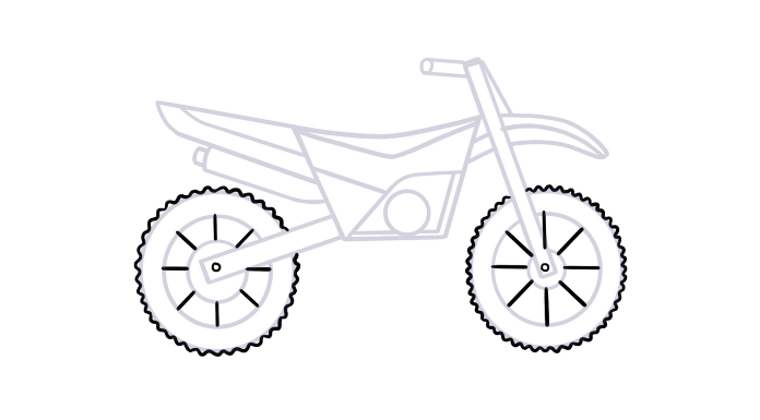 How to Draw a Simple Bike - DrawingNow